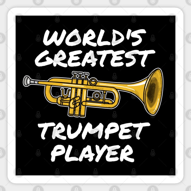 World's Greatest Trumpet Player Trumpeter Brass Musician Funny Sticker by doodlerob